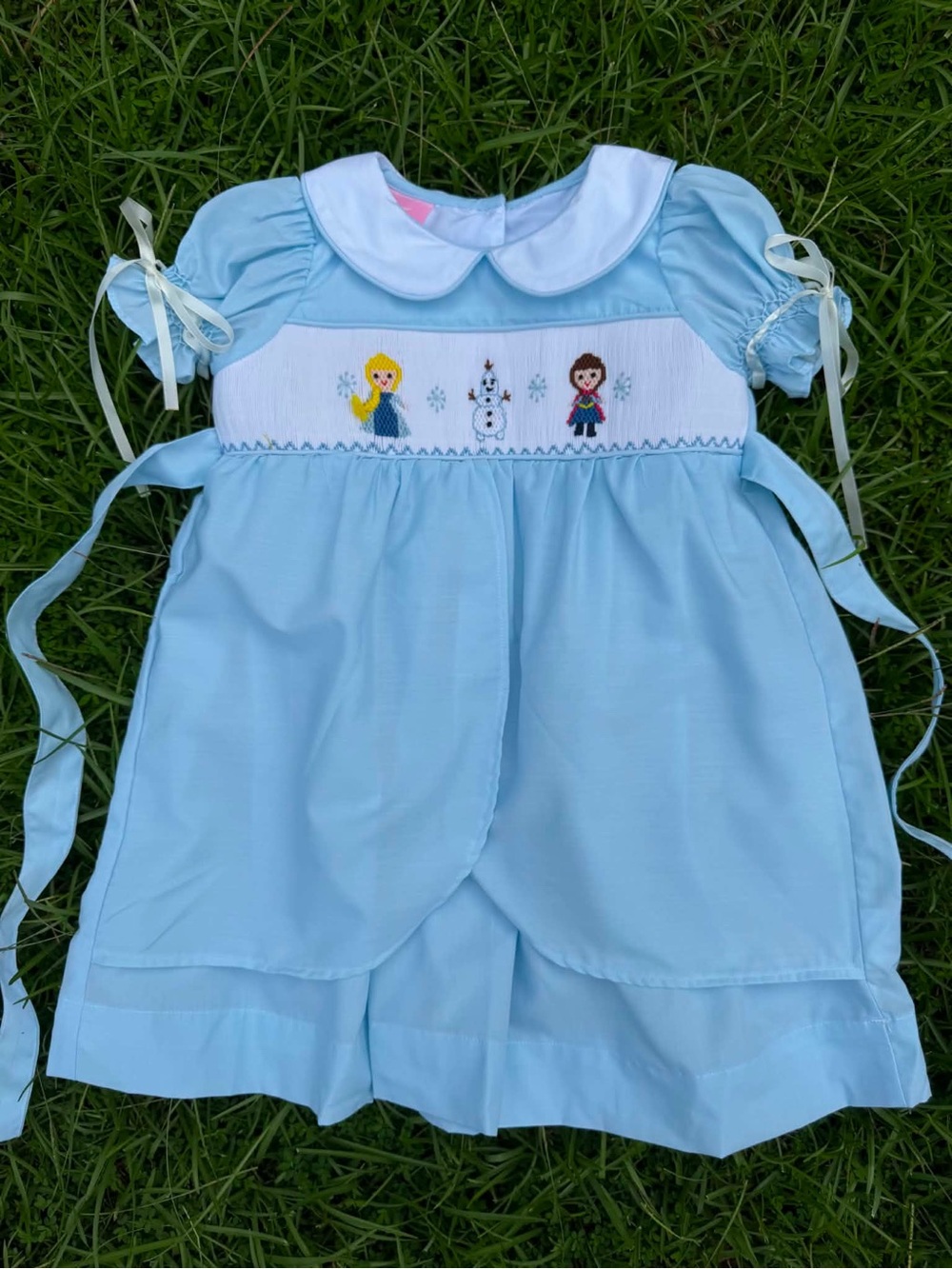 Frozen Hand Smocked Dress
